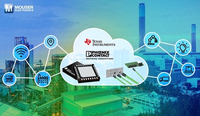 贸泽与Texas Instruments及Phoenix Contact联手推出单对以太网技术页面，推动工业网络服务创新